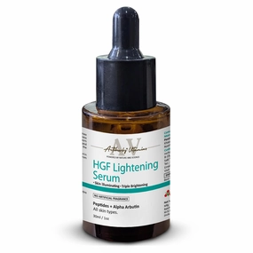 HGF Advanced aqua based Peptide Face Serum | Nonapeptide | Alpha arbutin | Hyaluronic based Face Serum for Pigmentation & Even Skin Tone - 30 ml | For All Type Skin
