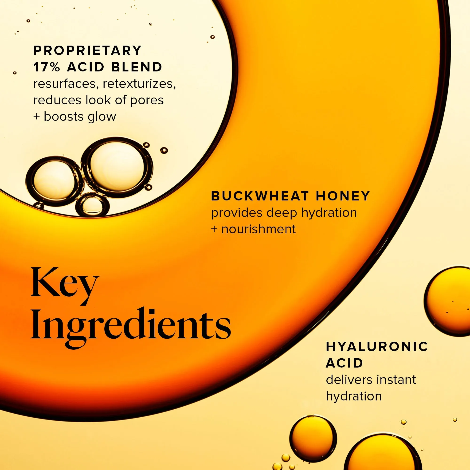 Honey Glow 17% AHA   BHA Resurfacing Acid Serum