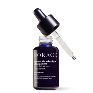 HORACE Salicylic Acid   Niacinamide Face Serum for Men – Anti-Blemish Treatment for Pore Tightening, Smoother Skin, and Redness Reduction – Vegan Skin Care for All Skin Types – Unscented, 30ml