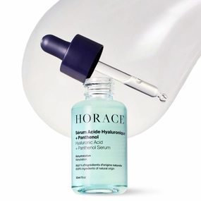 HORACE Hyaluronic Acid   Panthenol Face Serum for Men – Advanced Moisturising Facial Treatment for Dry Skin, Dehydration Lines, and Elasticity – Vegan Skincare for All Skin Types – Unscented, 30ml