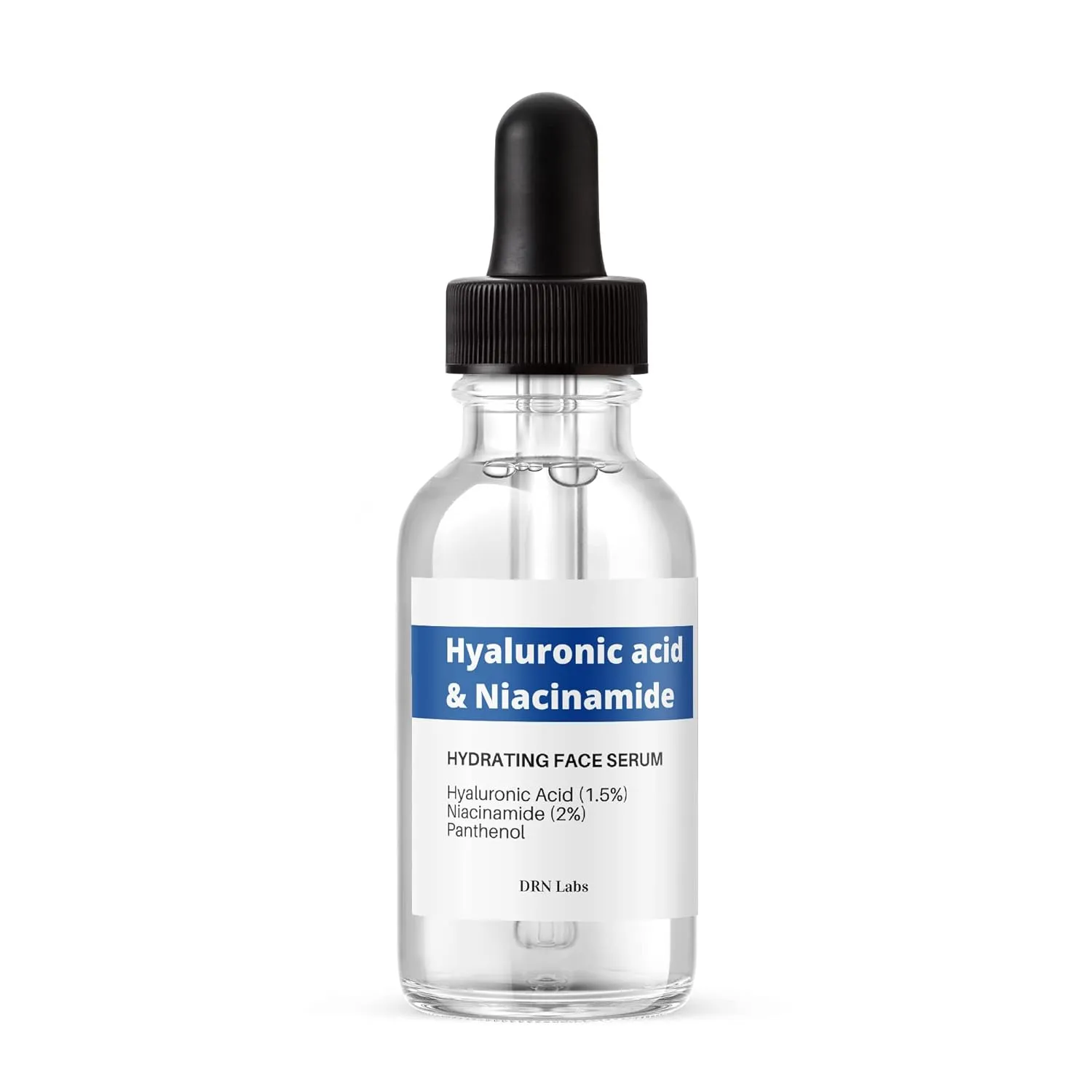 Hyaluronic Acid & Niacinamide Serum – Deep Hydration & Brightening for Face – Anti-Aging, Wrinkle Reduction, Pore Minimizer & Skin Barrier Repair – Lightweight & Fast Absorbing – 1 fl oz