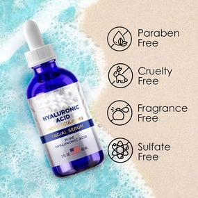 Hyaluronic Acid Anti-aging Serum for Face, Pure Medical Formula - 2 oz;Moisturizing & Hydrating Facial Essence.