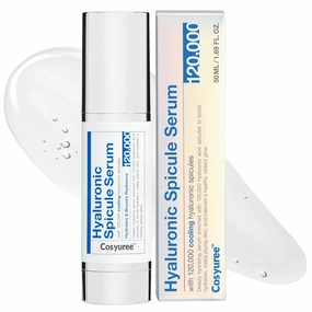 Hyaluronic Acid Cooling Serum | 120,000 Micro Spicules for Glass Skin, Wrinkle Treatment & Hydration | Hyaluronic Acid Cica Heartleaf Anti-Aging Serum (1.69 fl.oz.)