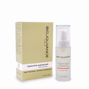 Hyaluronic Acid Serum 1oz / 30ml - Anti-Aging | Hydrating & Moisturizing | Hyaluronic Acid 80% | 100% Plant Base | Daily Facial Skin Care Treatment Regimen | Made in France