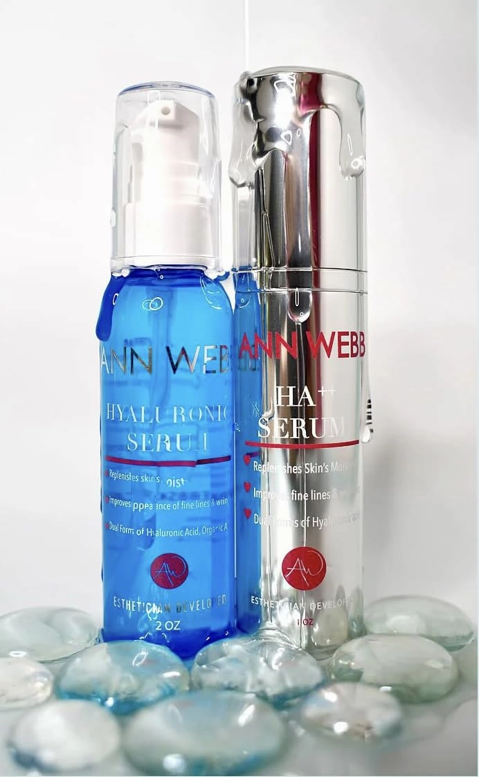 Hyaluronic Acid Serum - 100% All Natural Anti-Aging Hyaluronic Acid helps to Tighten, Brighten & Intensely Hydrates. Organic Aloe Soothes & Nourishes skin. Non-greasy formula 5oz
