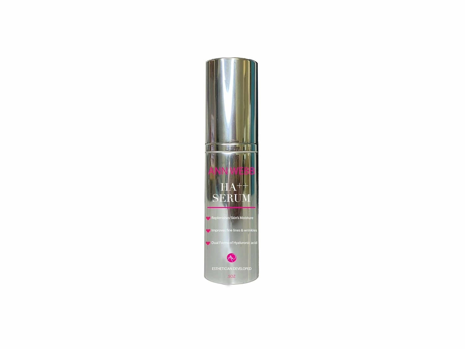 Hyaluronic Acid Serum - 100% All Natural Anti-Aging Hyaluronic Acid helps to Tighten, Brighten & Intensely Hydrates. Organic Aloe Soothes & Nourishes skin. Non-greasy formula 5oz