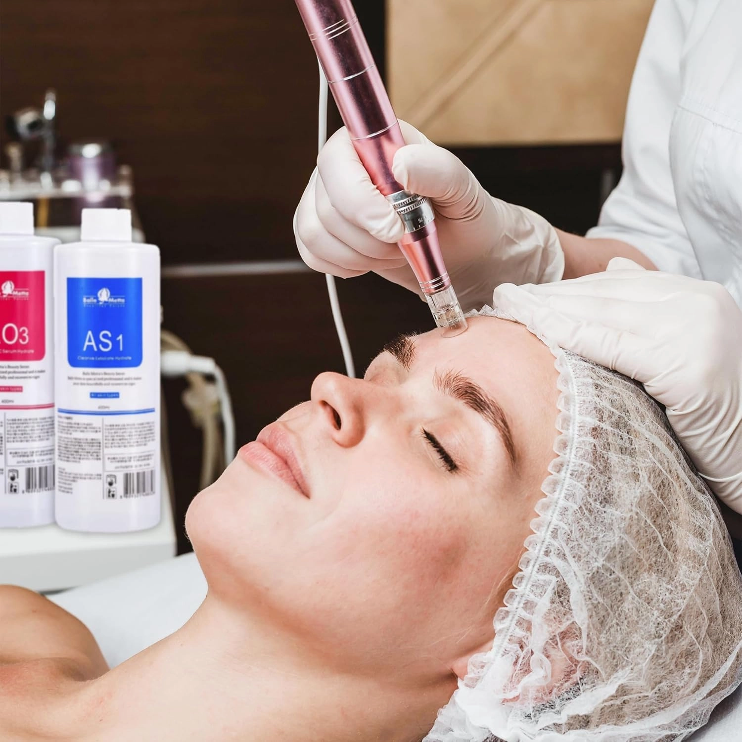 Hydrate Face Solution AO3 for Facial Machine Professional, AS1 SA2 AO3 Aqua Peeling Solution Hydrate Serums for Facial Cleansing, Face Skin Care, Hydrating, Exfoliate (400ml/3Pcs)