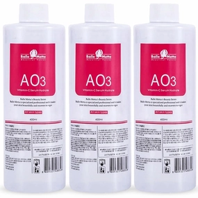 Hydrate Face Solution AO3 for Facial Machine Professional, AS1 SA2 AO3 Aqua Peeling Solution Hydrate Serums for Facial Cleansing, Face Skin Care, Hydrating, Exfoliate (400ml/3Pcs)