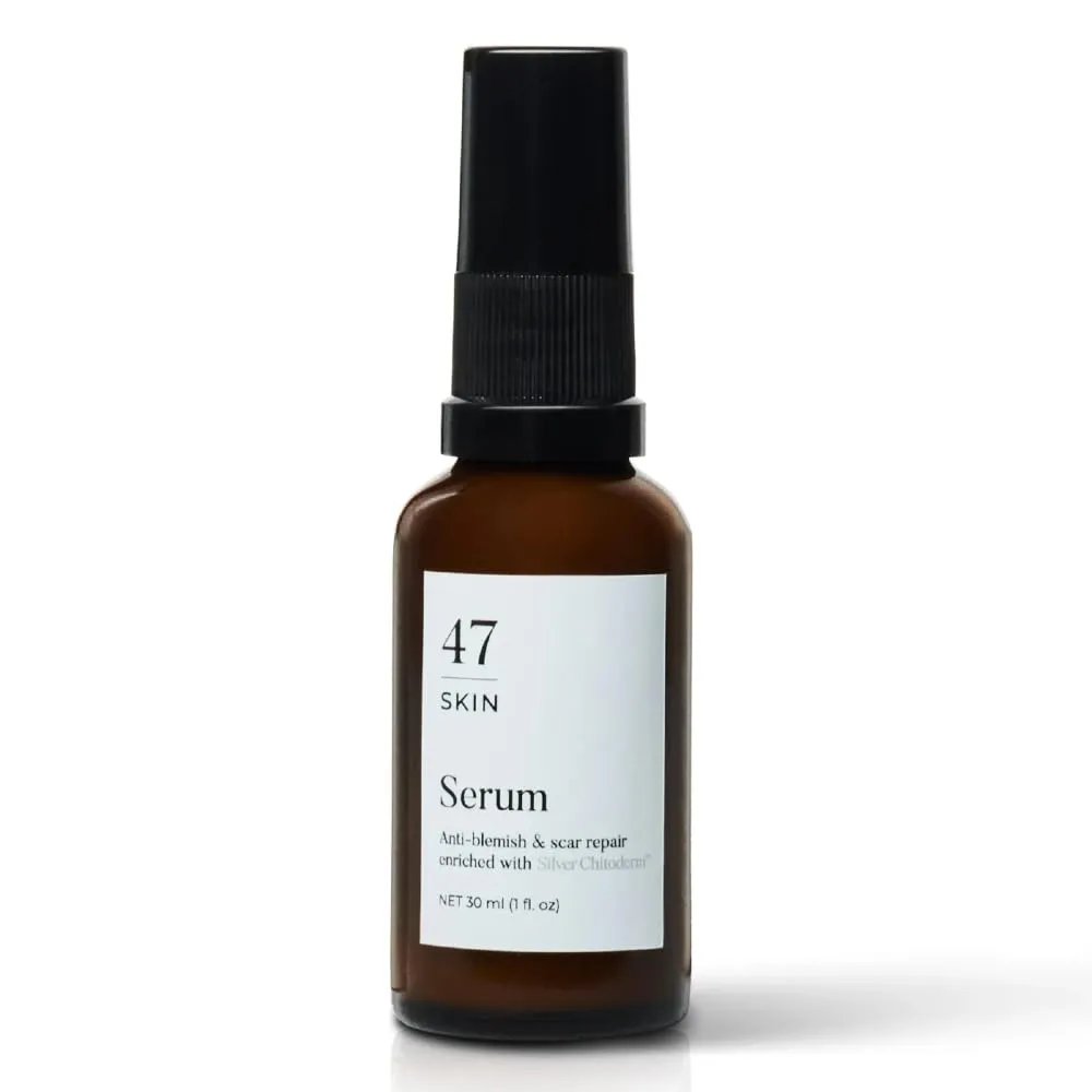 Hydrating Face Serum for Clearing Acne & Scars, Anti-Blemish & Scar Repair Serum Skincare Treatment with Silver Chitoderm - Smooth Skin Moisturiser Facecare Serum for All Skin Types (1.01 oz)