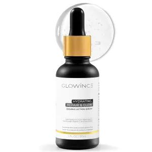 Hydrating Repair & Glow Face Serum – Brightening and Dark Spot Corrector Serum with Vitamin C, Hyaluronic Acid, Niacinamide, and Glutathione – Fades Pigmentation Antioxidant-Rich – 30ml
