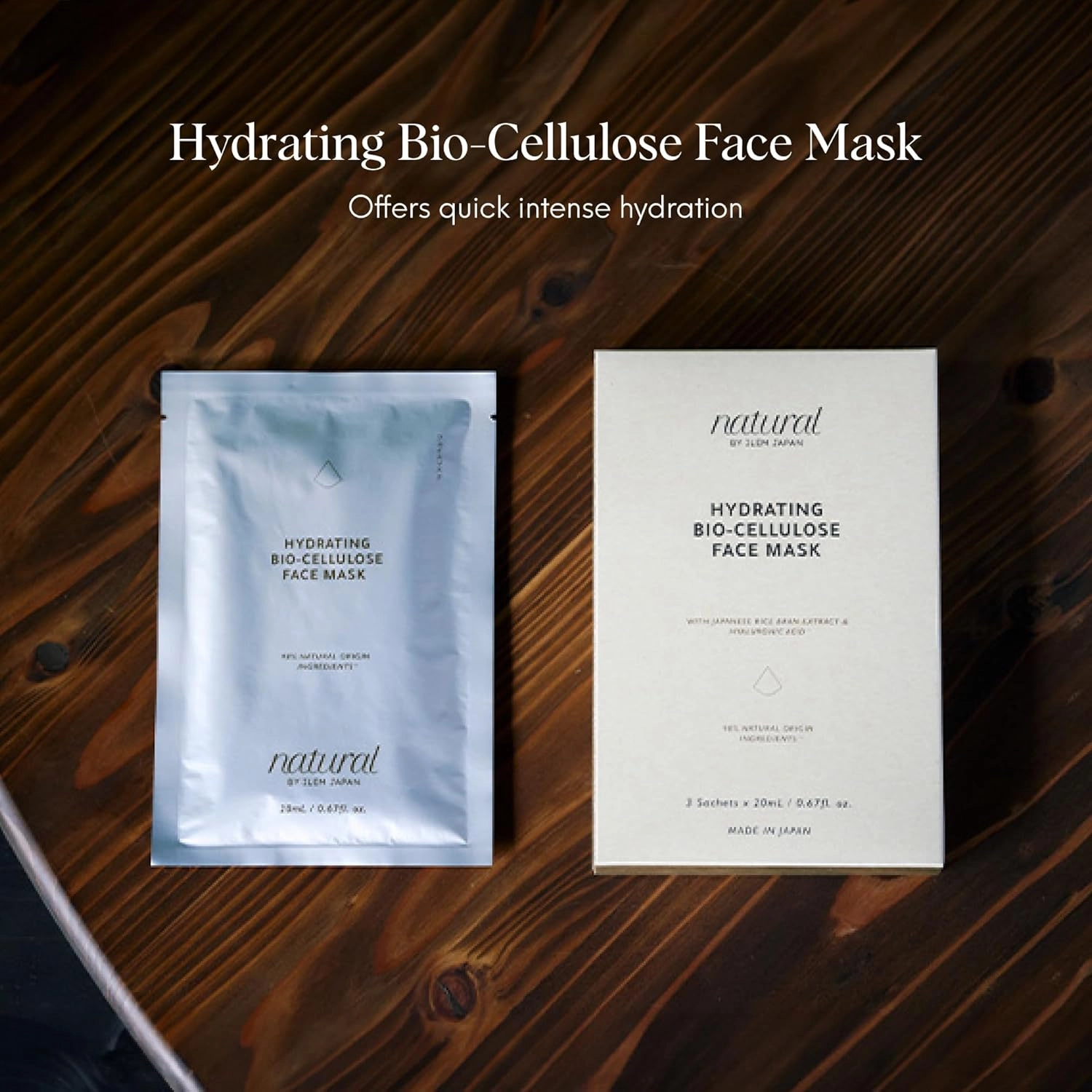 Hydrating Bio-Cellulose Face Mask, for Glowing Skin, Collagen Boost, Wrinkle Reduction,All Skin Types