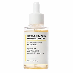 Hydration & Wrinkle Renewal Serum, Peptide Propolis Complex, Anti Aging Facial Serum, Deep Moisturizing & Skin Renewal, Suitable for All Skin Types, 1.69 fl.oz(A)
