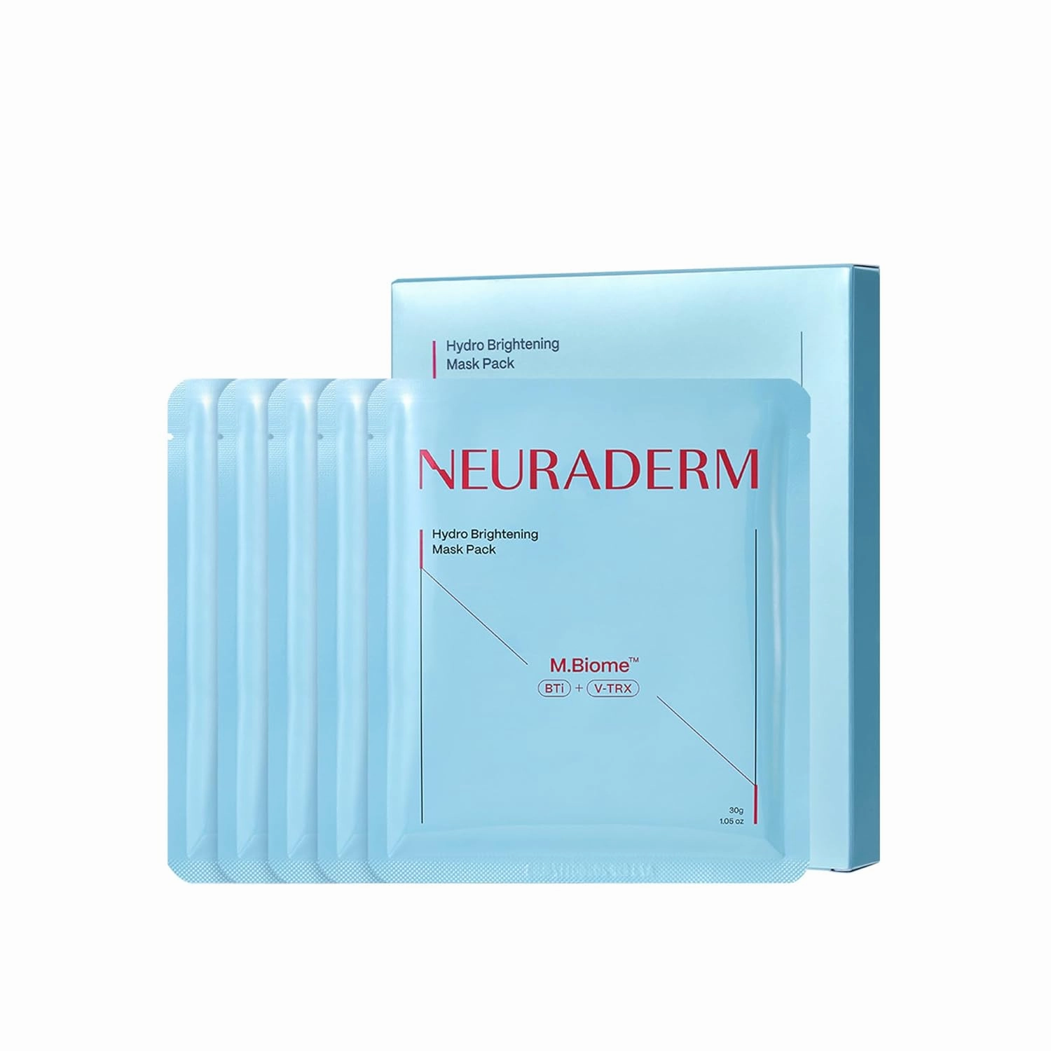 Hydro Facial Sheet Mask, Glowing Radiant Complexion Serum Moisturizing Skincare (Pack of 5)