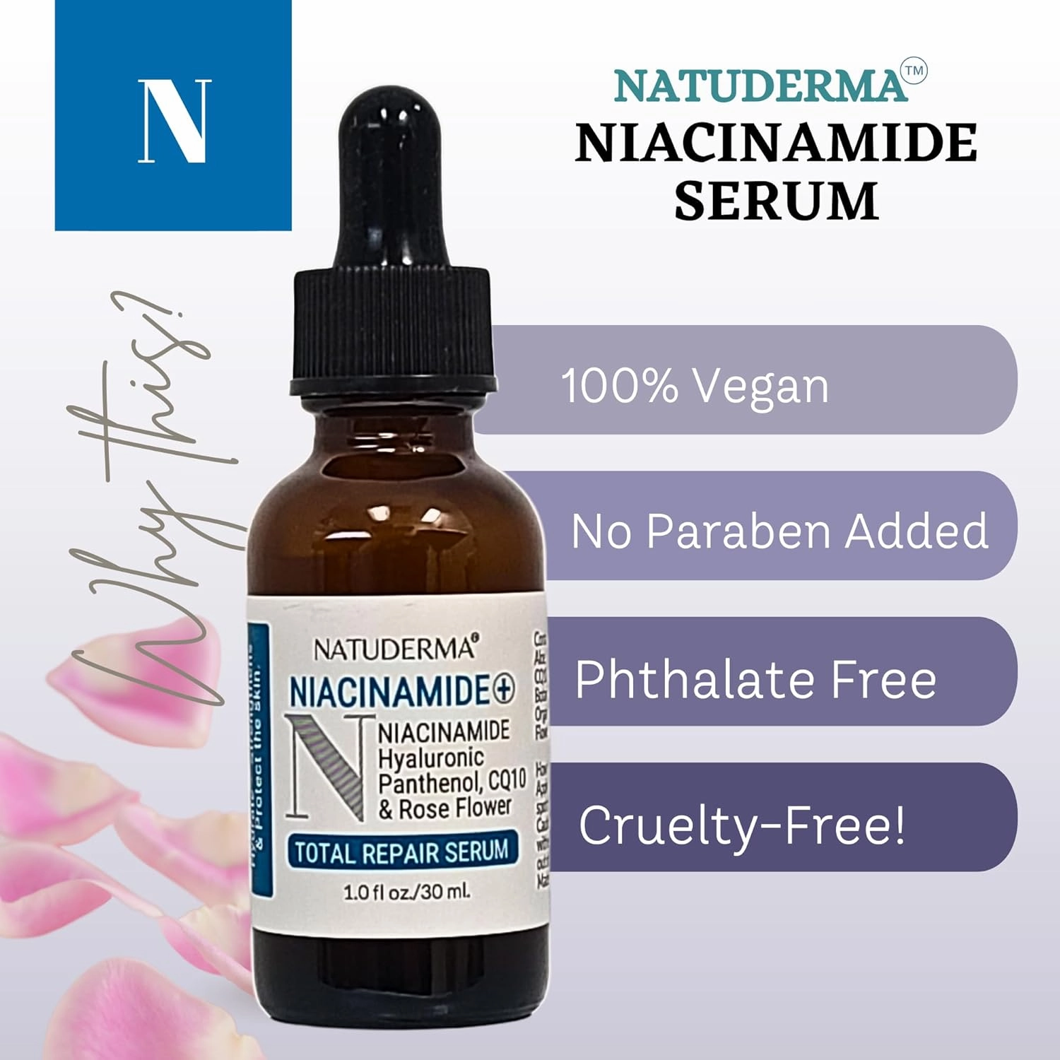 Hydrodermabrasion Solution Kit | Pore Minimizer Clarifying Serum for Hydrodermabrasion Machine, Clear Pure of 16oz | and Niacinamide Face Serum of 1oz by Natuderma