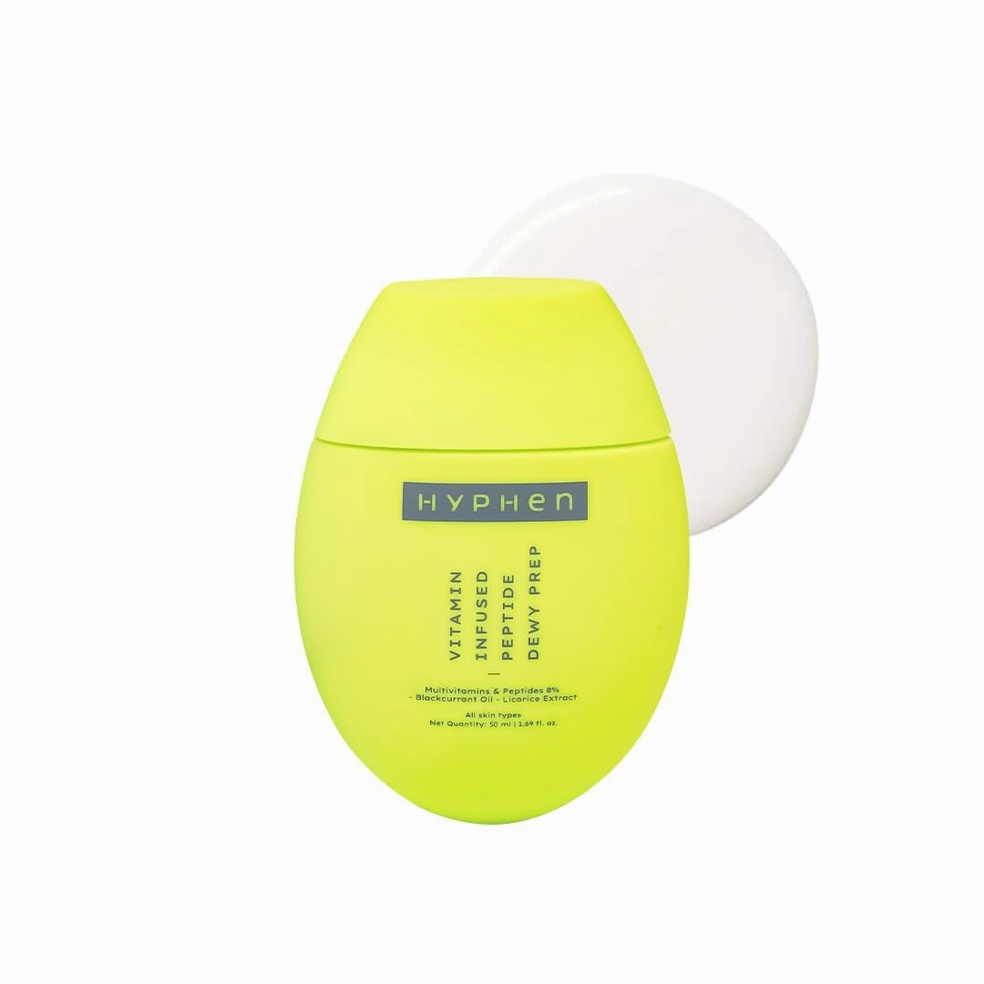 Hyp.hen Vitamin-Infused Peptide Dewy Prep 8% Multivitamins & Peptides Serum | Instant Dewy Glow & Hydration, UV Protection & Strengthens Skin Barrier | Lightweight, Non Greasy, Fragrance Free - 50ml