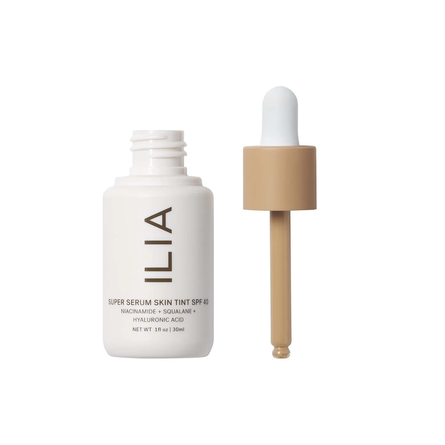 ILIA - Super Serum Skin Tint SPF 40 | Non-Comedogenic, Vegan, LIghtweight to Help Against Blue Light,   Pollution while Hydrating, Smoothing,   Refining (Diaz ST7, 1 fl oz | 30 ml)
