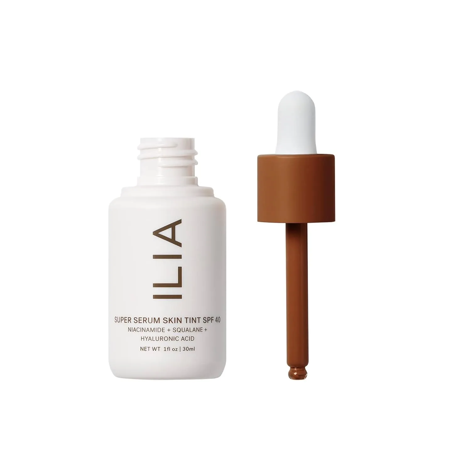 ILIA - Super Serum Skin Tint SPF 40 | Non-Comedogenic, Vegan, Lightweight to Help Against Blue Light,   Pollution while Hydrating, Smoothing,   Refining (Jardin ST16.5, 1 fl oz | 30 ml)