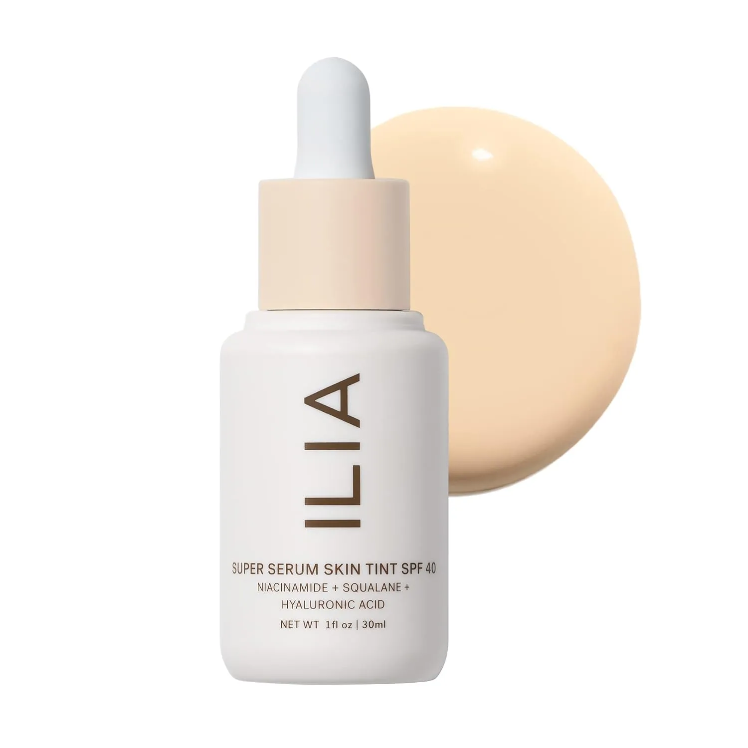 ILIA - Super Serum Skin Tint SPF 40 | Non-Comedogenic, Vegan, Lightweight to Help Against Blue Light,   Pollution while Hydrating, Smoothing,   Refining (Skye ST.5, 1 fl oz | 30 ml)