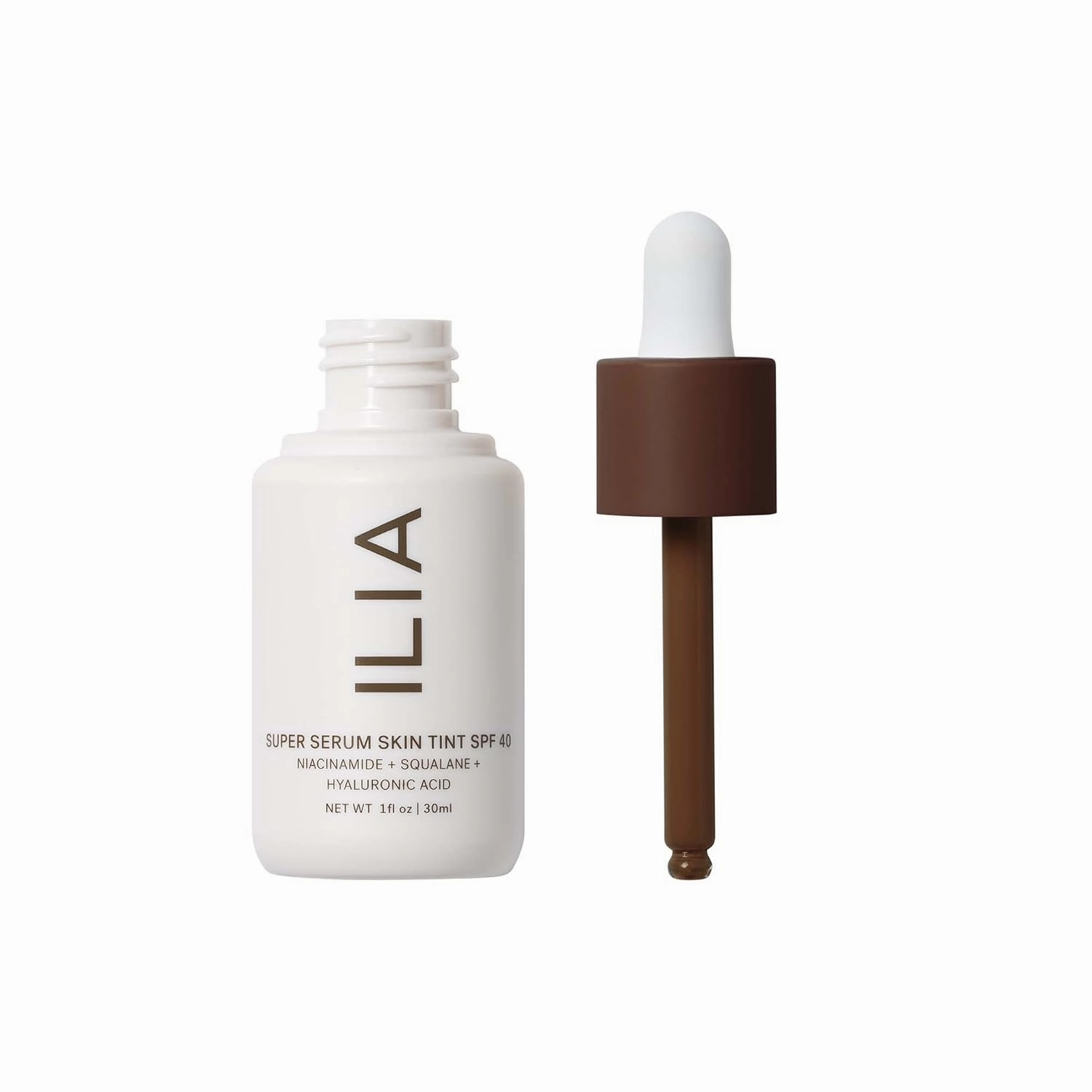 ILIA - Super Serum Skin Tint SPF 40 | Non-Comedogenic, Vegan, Lightweight to Help Against Blue Light,   Pollution while Hydrating, Smoothing,   Refining (Miho ST17, 1 fl oz | 30 ml)