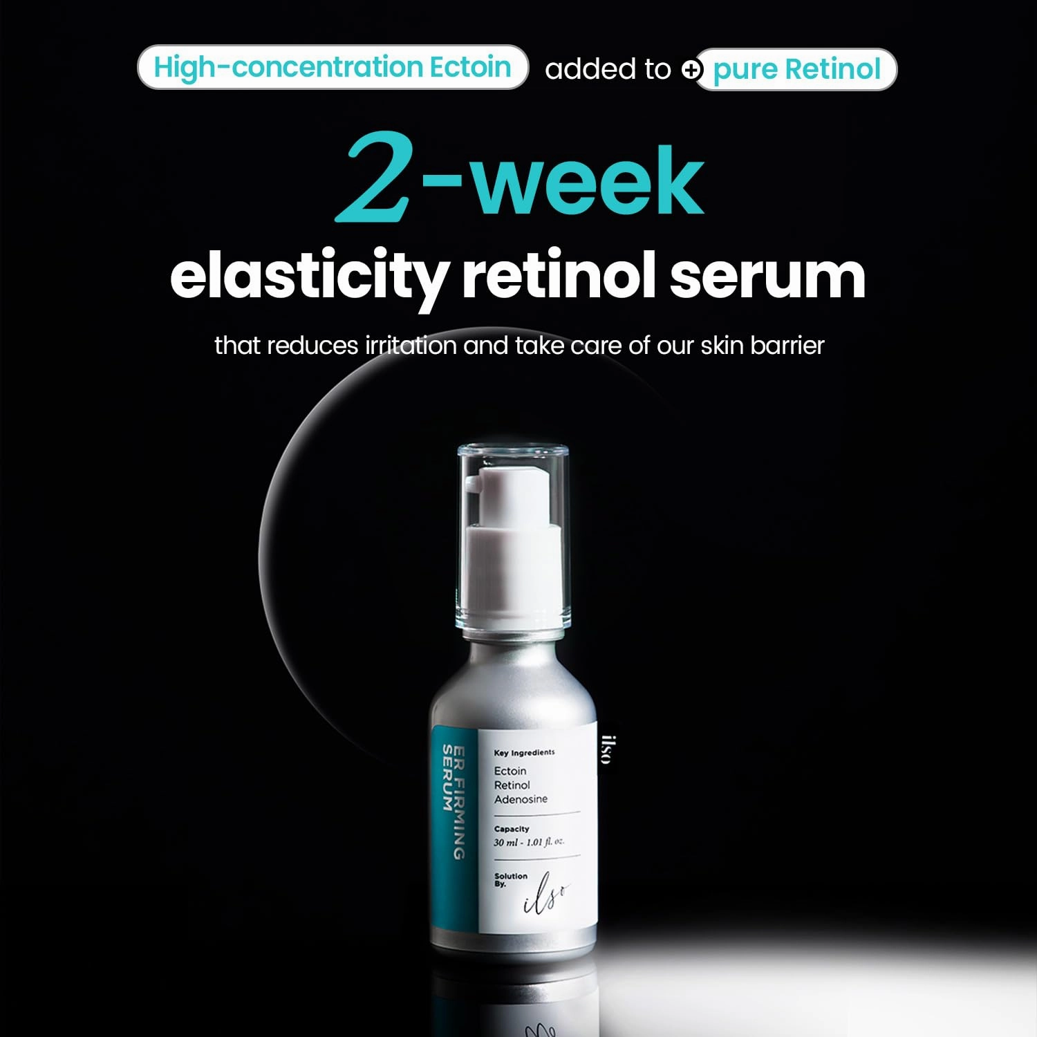 ILSO ER Firming Serum - Retinol 0.1%   Ectoin 1%, Anti-aging & Wrinkle Reducing, Gentle for Sensitive Skin (30ml)