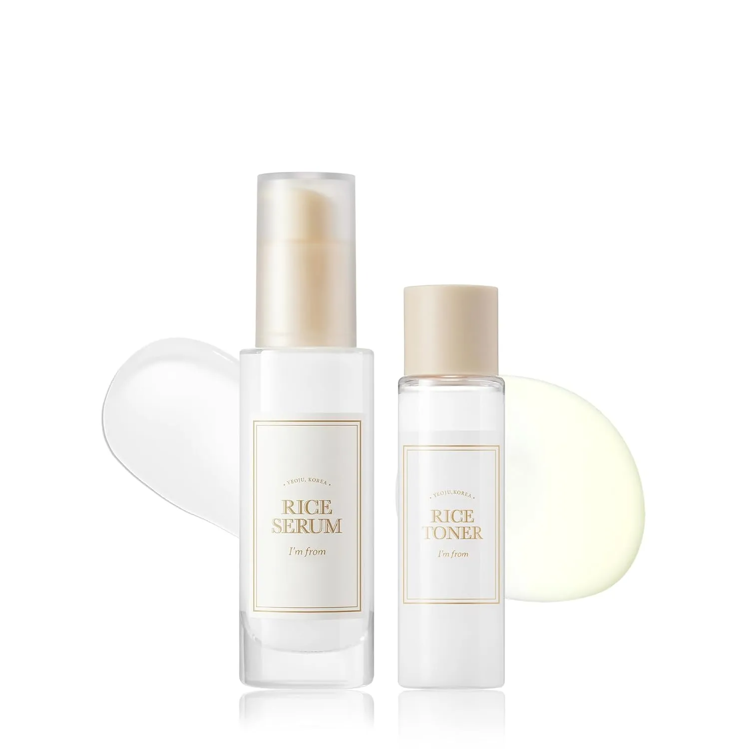 I'm From Rice Serum and Toner Miniature Set - Korean Rice Extract for Glowing, Radiant Skin