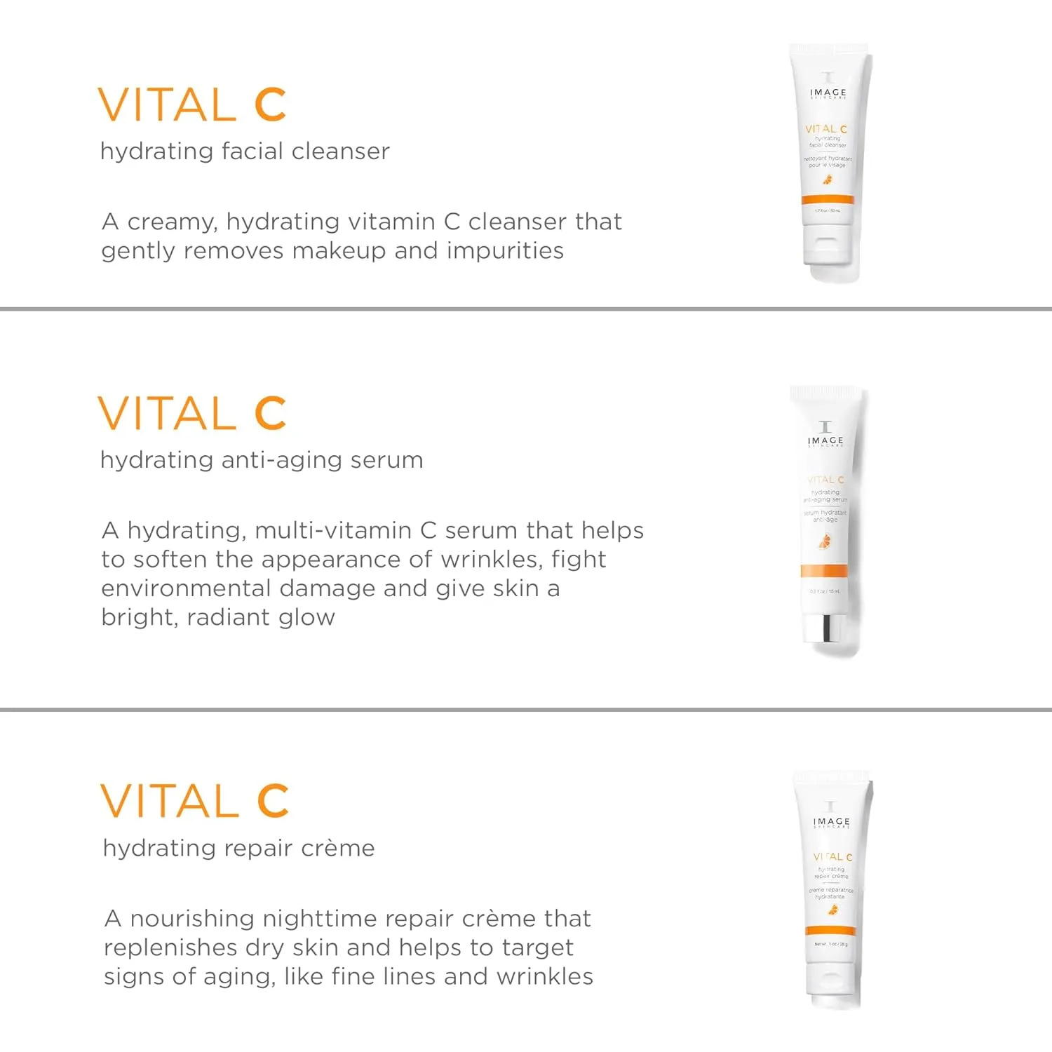 IMAGE Skincare, VITAL C Hydrating Face Serum, with Vitamin C and Hyaluronic Acid, to Brighten, Tone and Smooth Appearance of Wrinkle