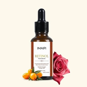 IMAIPI R.e.t.i.n.o.l Face Serum with Sea Buckthorn Oil and Rose Water, Anti-Aging Skin Brightening Formula, 30ml