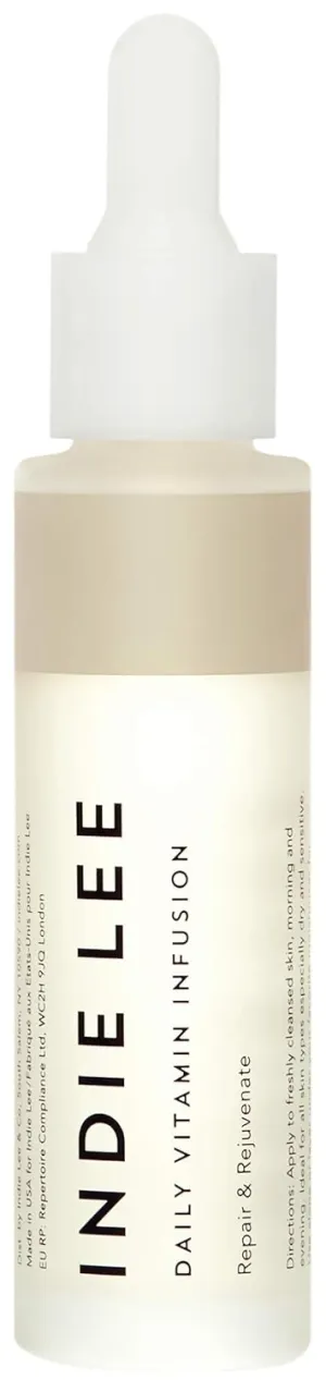 Indie Lee Daily Vitamin Infusion - Balancing Face Oil with Antioxidants, Rosehip Seed Oil   Squalane for Face Hydration - For Sensitive, Dry, Uneven   All Skin Types (30ml)