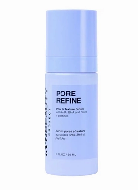 iNNBEAUTY PROJECT Pore Refine Pore Shrinking & Texture Smoothing Serum, AHA BHA Acid Complex with Peptides, Fragrance-Free, 1 fl oz