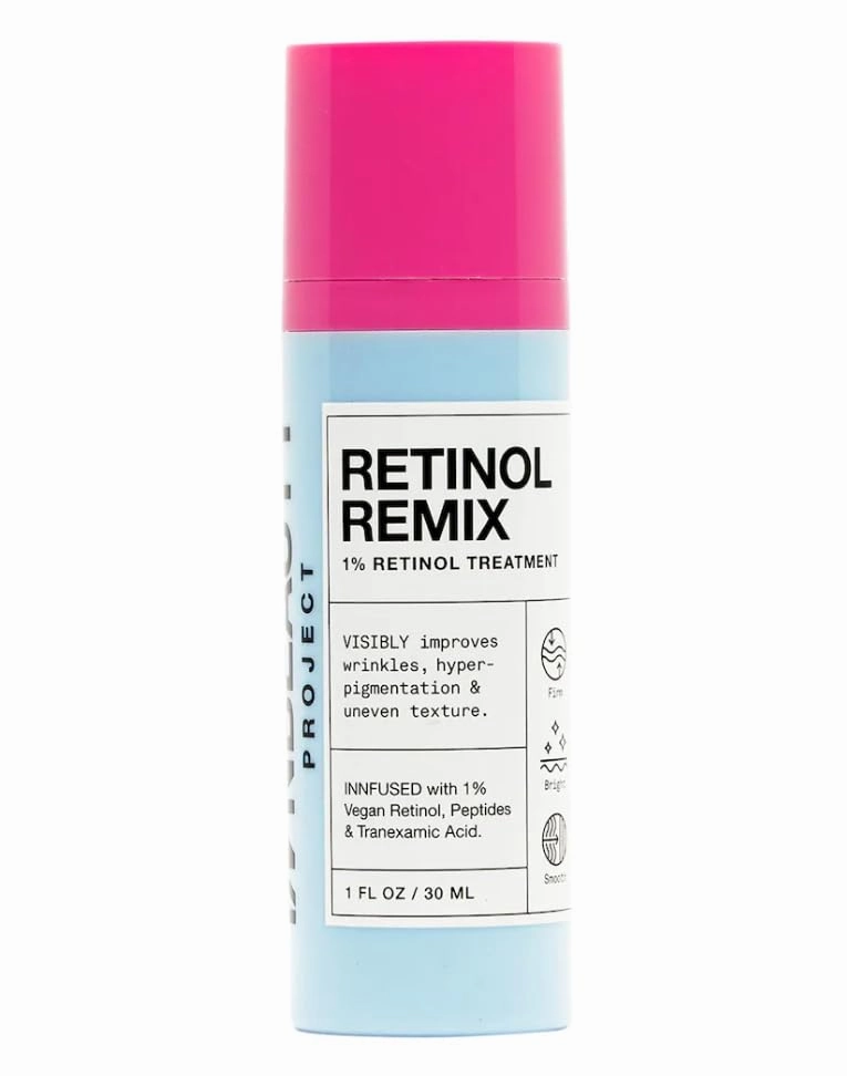 iNNBEAUTY PROJECT Retinol Remix 1% Retinol Treatment Serum with Peptides & Tranexamic Acid, Anti-Aging Face Serum, 1 fl oz