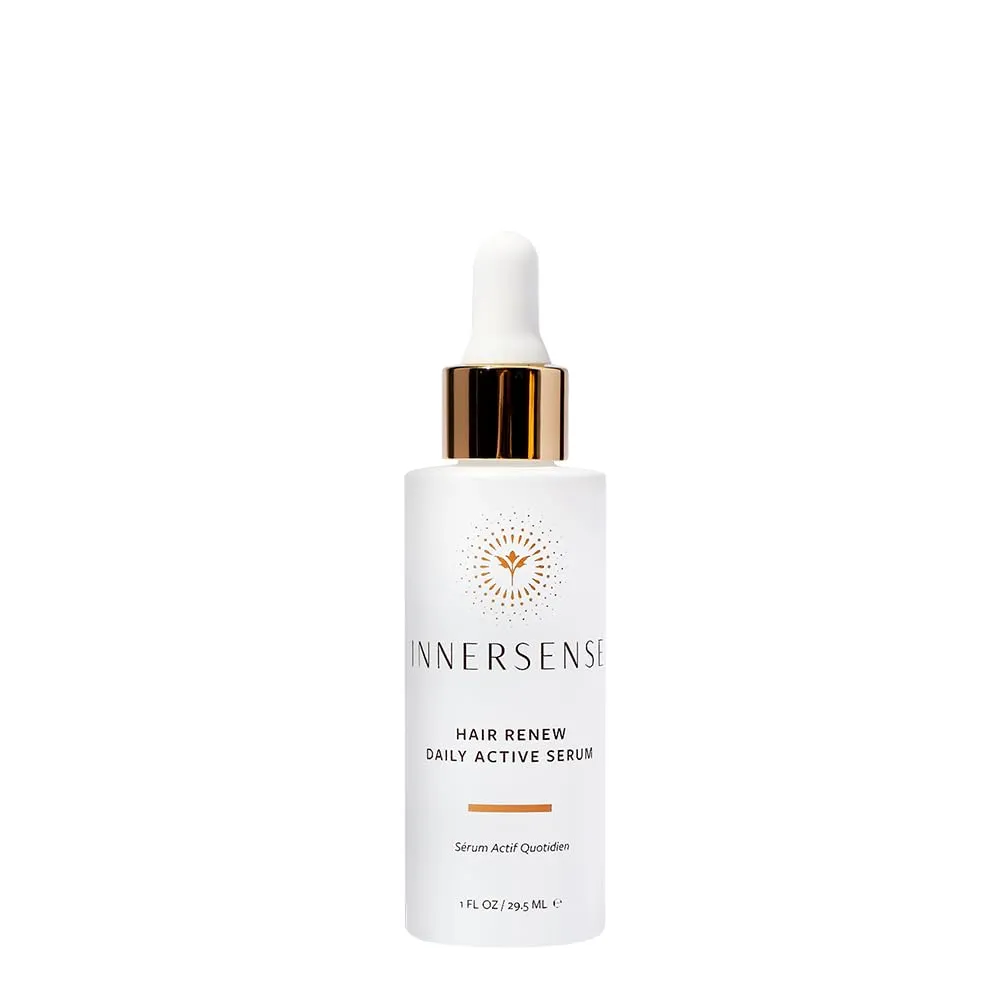 Innersense Organic Beauty - Natural Hair Renew Daily Active Serum | Clean Scalp Care For Optimal Hair Growth (1 fl oz | 29.5 ml)