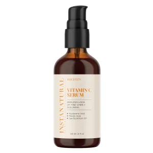 InstaNatural Vitamin C Face Serum, Brightens, Hydrates and Reduces Signs of Aging, with Vitamin C, Hyaluronic and Ferulic Acid, 2 FL Oz
