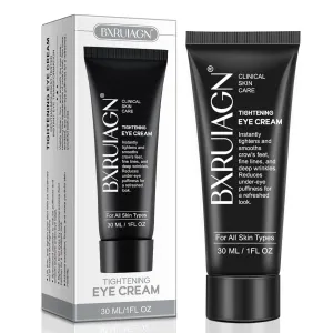 Instant Eye Tightener – Under Eye Tightening Cream for Puffiness & Wrinkles, Anti-Aging Eyes Serum with Hyaluronic Acid & Peptides, Dark Circle Treatment, EYE Bag Remover Treatment (black, 1)