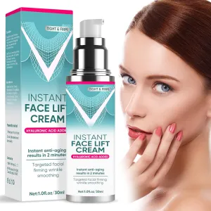 Instant Face Lift Cream, Gentle Anti-Aging Serum with Natural Plant Extracts, Visibly Face, Neck & Eyes Cream- Firm& Tighten Sagging Skin, Reduces Wrinkles, Fine Lines & Puffiness in 2 Minutes