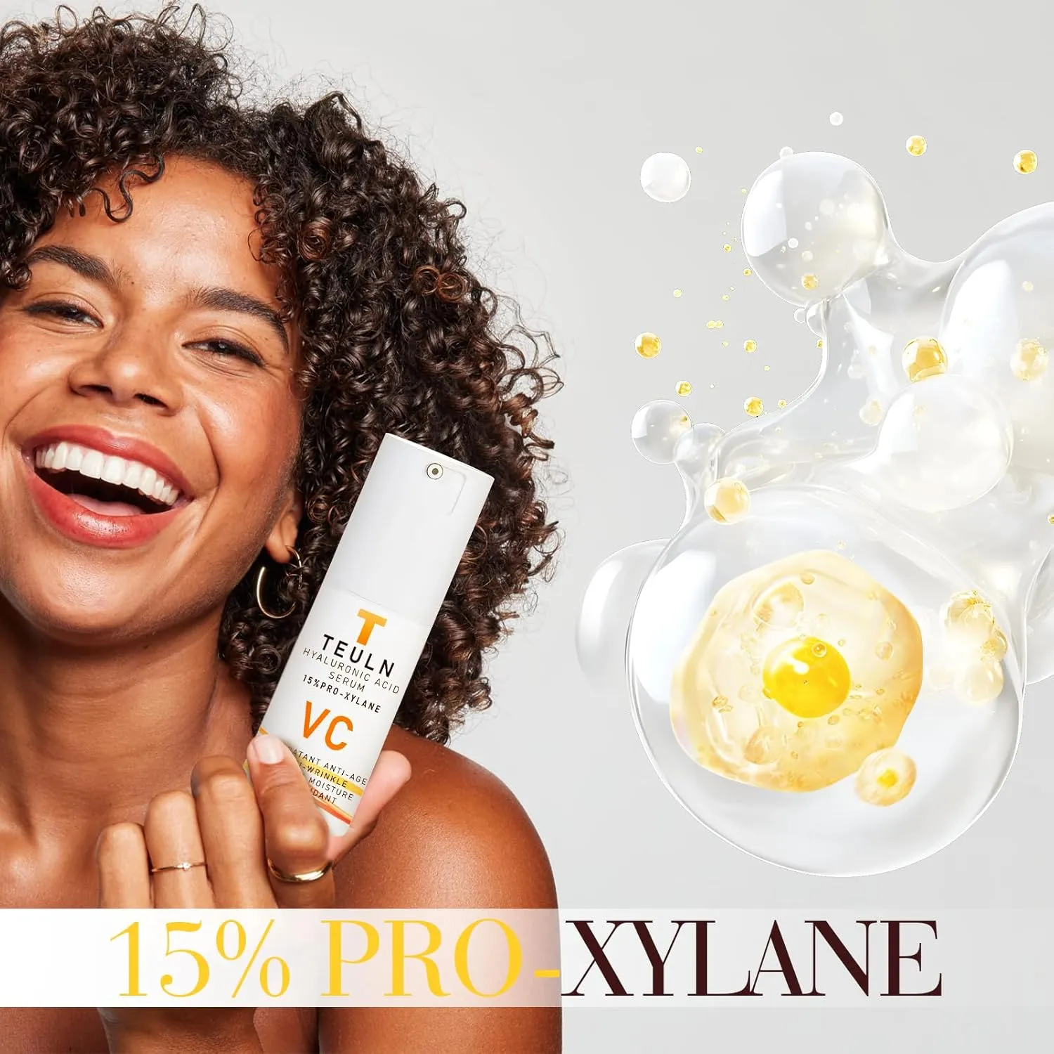 Instant Face Lift Cream,Instant Face Tightener，with Vitamin C and 15% Pro-Xylane, Smoothing Fine Lines,Firming Skin 1.01oz