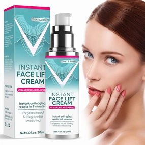 Instant Face Lift Cream, Gentle Anti-Aging Serum with Plant Extracts, Visibly Face, Neck & Eyes Cream- Firm& Tighten Sagging Skin, Reduces Wrinkles, Fine Lines & Puffiness in 2 Minutes
