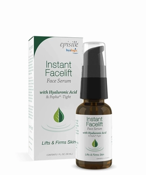 Instant Facelift Serum w/Hyaluronic Acid & Pepha Tight Formula to Lift, Firm & Tighten Skin - Hyaluronic Acid Serum for Face—Lessens Fines Lines & Wrinkles, 1 fl. oz. - Hyalogic Epsilk Brand
