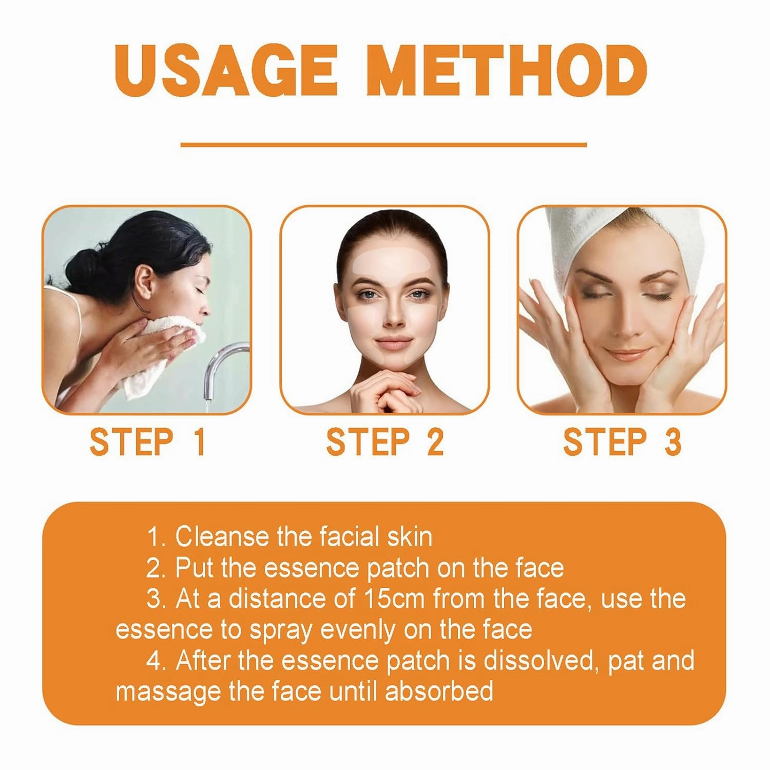 Instant Skin Essence Collagen Set - Spiral Peptide Deer Bone Collagen Essence Kit, Firming Elasticity to the Skin with Silky-Smooth Texture (3PCS)