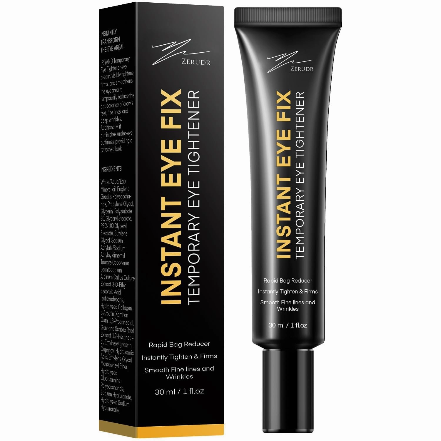 Instant Temporary Eye Tightener: Reduces Under Eye Bags, Dark Circles & Puffiness, Anti Aging Fine Lines, Firm That Delicate Skin Under Your Eyes