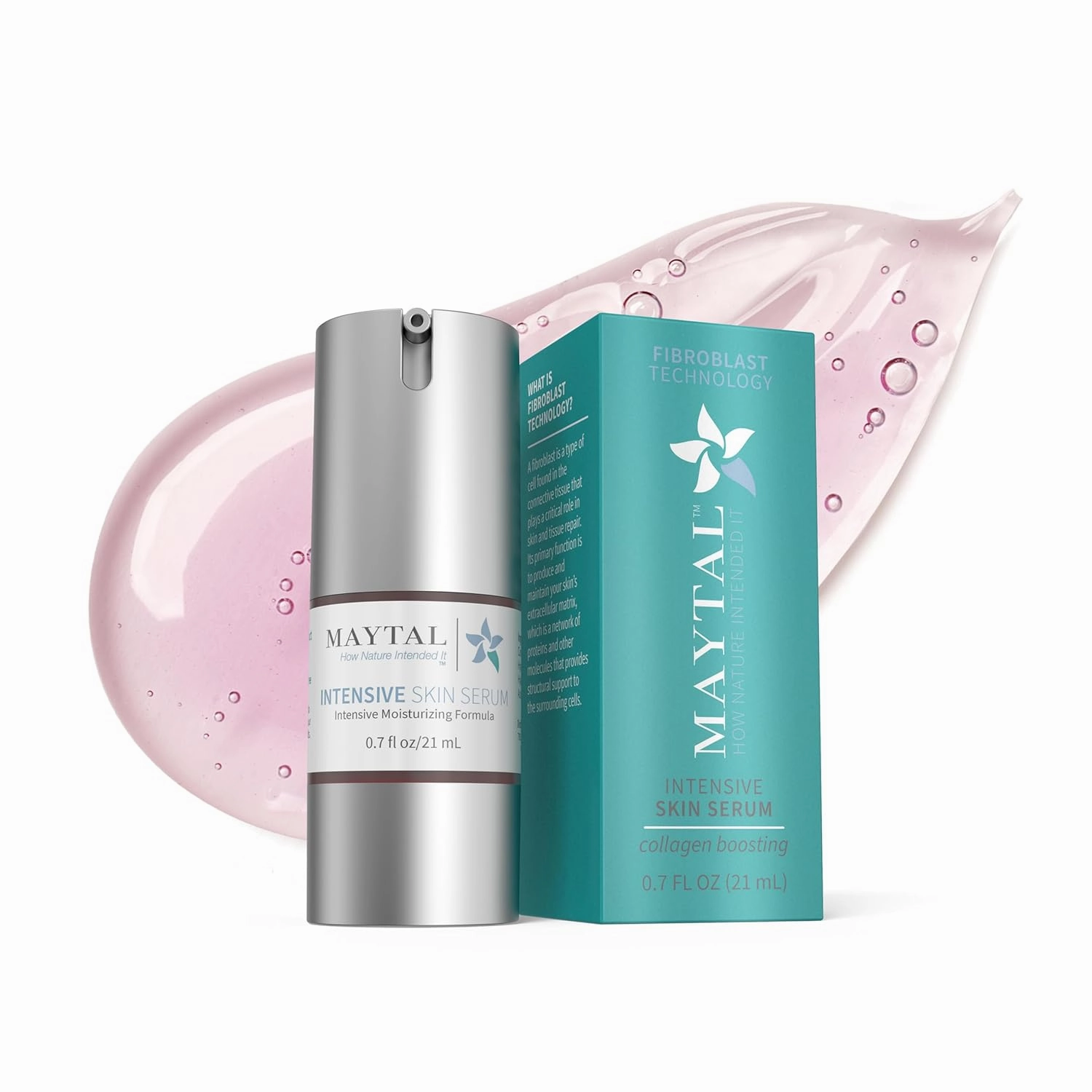 Intensive Skin Serum for Hydration, Anti-Aging - Featuring Fibroblast Technology for Collagen Boost & Skin Firmness - Reduces Fine Lines & Wrinkles - .7 fl oz