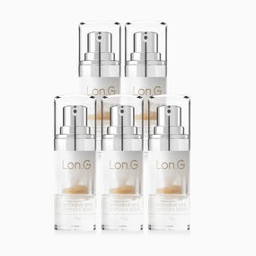 Intensive Vitamin C Ampoule Serum, 5-week set, Niacinamide & Glutathione, Fades Wrinkles