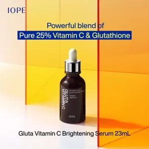 IOPE Gluta Vitamin C Brightening Serum with Bio-Conditioning Essence Foam Cleanser
