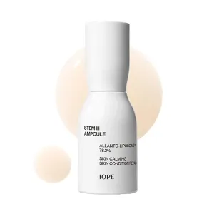 IOPE STEM III Face Serum - Anti-aging Facial Ampoule with Liposome & Niacinamide, Dermatologically Tested for Daily Hydrating and Firming, Fine Lines Wrinkle Care, Korean Skincare, 1.69 Fl Oz