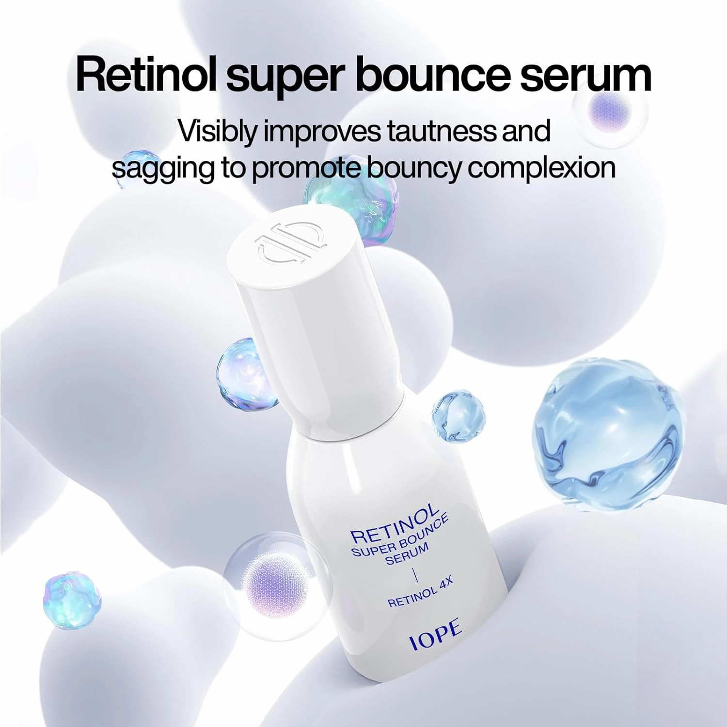 IOPE Retinol Super Bounce Serum & PDRN Caffeine Shot & Retinol Expert 0.1% Wrinkle Corrector