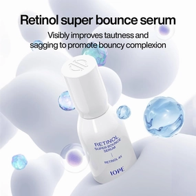 IOPE Retinol Super Bounce Serum & PDRN Caffeine Shot & Retinol Expert 0.1% Wrinkle Corrector
