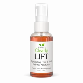 Isabella's Clearly - Age Defying Face and Neck Oil, Firming and Lifting Serum, Retinol Free Hydration, Daytime and Nighttime Moisturizer, 100% Natural and Vegan