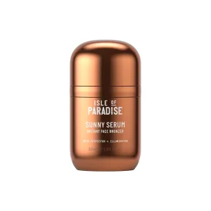 Isle of Paradise Sunny Serum - Bronzing Serum with Squalane, Niacinamide, and Jojoba Oil - 4-in-1 Instant Self Tan Primer, Base, Highlighter, and Body Bronzer - 1.01 fl. oz