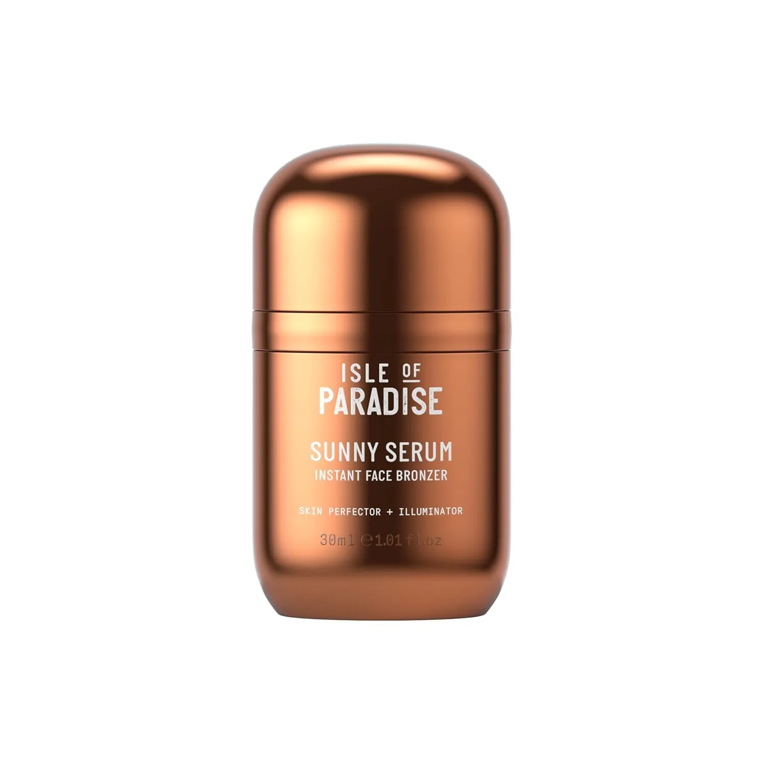 Isle of Paradise Sunny Serum - Bronzing Serum with Squalane, Niacinamide, and Jojoba Oil - 4-in-1 Instant Self Tan Primer, Base, Highlighter, and Body Bronzer - 1.01 fl. oz