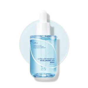 ISNTREE Ultra-low Molecular Hyaluronic Acid Serum 50ml, 1.69 fl.oz | Korean Skincare | Quick Absorbing | Deep Hydration & Skin Smoothing | Vegan Skincare