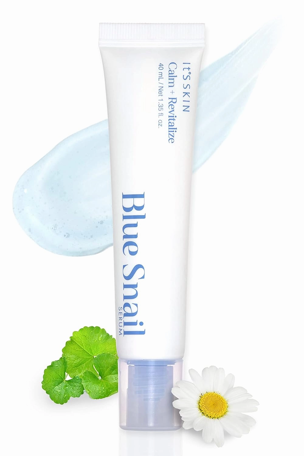 IT'S SKIN Blue Snail Serum | Day and Night Serum for Face with Snail Mucin Essence & Centella Asiatica | Hydrating Face Serum for Radiant Skin | Korean Skin Care Serum (Pack of 1, 1.35 fl oz)